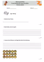 Vorschau - Test - Klassenarbeit "vom Rohstoff zum Produkt- Schokolade-" - Seite 1