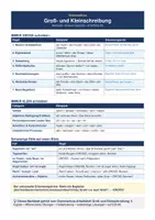 Vorschau - Unterrichtsreihen - 4free – Merkblatt Groß‑ und Kleinschreibung | Regeln & Überblick Deutsch - Seite 1