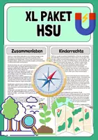 Vorschau - Arbeitsblätter - XL Kartei: HSU Klasse 3 + 4 (15 Sachtexte) - Deckblatt
