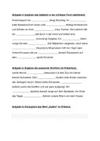 Vorschau - Klassenarbeiten - Klassenarbeit zum Thema Wortarten - Seite 1