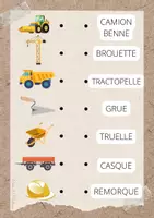 Aperçu - Feuilles d'exercices - Le chantier - Page de couverture