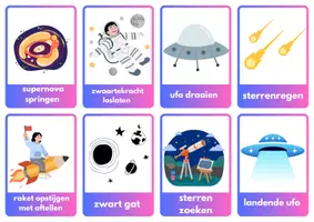 Voorbeeld - Ander materiaaltype - Thema Ruimte _ Bewegingstussendoortjes - Pagina 1