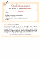 Vorschau - Arbeitsblätter - Einleitungssatz einer Quellenanalyse - ANLEITUNG - Seite 3