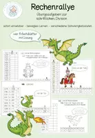Vorschau - Arbeitsblätter - Rechenralley durchs Klassenzimmer schriftliche Division - Deckblatt
