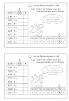 Vorschau - Arbeitsblätter - Rechenralley durchs Klassenzimmer schriftliche Division - Seite 1