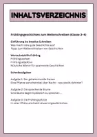 Vorschau - Arbeitsblätter - Frühlingsgeschichten zum Weiterschreiben / Klasse 3 & 4 - Seite 1