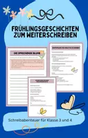 Vorschau - Arbeitsblätter - Frühlingsgeschichten zum Weiterschreiben / Klasse 3 & 4 - Deckblatt