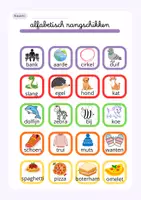 Voorbeeld - Informatiebladen - Alfabetisch rangschikken spel. - Voorblad