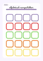 Voorbeeld - Informatiebladen - Alfabetisch rangschikken spel. - Pagina 1