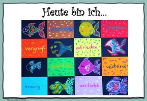Vorschau - Mal- und Bastelvorlagen - Ein Gefühlsfisch zu "Heute bin ich...": Anleitung & Präsentation - Seite 3