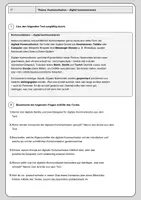 Vorschau - Arbeitsblätter - Kommunikation – digital kommunizieren Informatik - Deckblatt