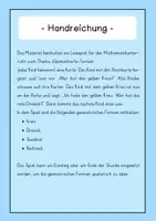 Vorschau - Spiele - Geometrische Formen Ich habe wer hat Lesespiel mit Sätzen - Seite 1
