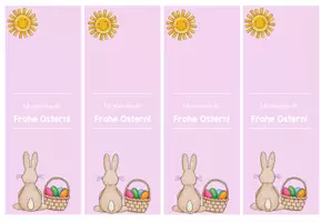 Vorschau - Mal- und Bastelvorlagen - Osterferien: Grußkarte zum Befüllen (verschiedene Farben) - Seite 2