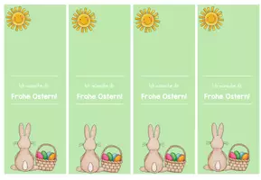 Vorschau - Mal- und Bastelvorlagen - Osterferien: Grußkarte zum Befüllen (verschiedene Farben) - Seite 3