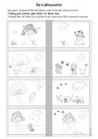 Vorschau - Arbeitsblätter - Monate und Jahreszeiten Grundschule – Jahreskreis, Legematerial & Arbeitsblätter (1–4) - Seite 1