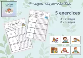 Aperçu - Feuilles d'exercices - Images séquentielles (pack) - Page de couverture