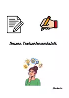 Vorschau - Stationenlernen - Unsere Textsortenwerkstatt - Deckblatt