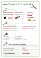 Vorschau - Arbeitsblätter - Famous Detectives (reading comprehension) - Seite 3