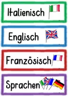Vorschau - Präsentationen/Tafelbilder - Fächerkarten für den Stundenplan – Grundschule | Tafel & Pinnwand - Seite 2