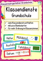 Vorschau - Arbeitsblätter - Großes Materialpaket – Klassenraum gestalten (Grundschule) - Seite 1