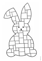 Vorschau - Mal- und Bastelvorlagen - Kunstidee - Osterhase im Pop-Art-Stil - Seite 3