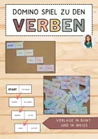 Vorschau - Spiele - einfache Verben - Domino Spiel - Deckblatt