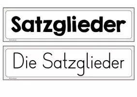 Vorschau - Poster - Satzglieder - Merkplakate für die Grundschule - Seite 2