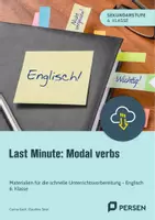 Vorschau - Stundenentwürfe - Last Minute: Modal verbs - Schnelle Unterrichtsvorbereitung - Deckblatt