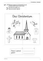 Vorschau - Stundenentwürfe - Lapbook: Christentum - Gestaltungsvorlagen für Klappbücher - Seite 1