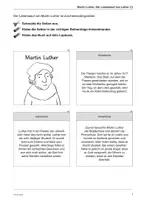 Vorschau - Stundenentwürfe - Lapbooks Martin Luther - Gestaltungsvorlagen für Klappbücher - Seite 1