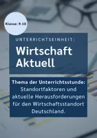 Vorschau - Arbeitsblätter - Stunde 5 – Mystery: Standortanalyse Deutschland - Deckblatt