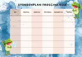 Vorschau - Mal- und Bastelvorlagen - wachsendes Materialpaket Frosch | Froschklasse - Seite 1