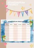 Vorschau - Mal- und Bastelvorlagen - wachsendes Materialpaket Frosch | Froschklasse - Deckblatt