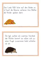 Vorschau - Arbeitsblätter - HERBST🍁 -Satzgrenzen erkennen und Punkte setzen 2 - zweifach differenziert - Seite 3