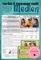 Vorschau - Arbeitsblätter - MEDIEN - Mein Umgang mit Medien - Bildschirmzeit reduzieren - Deckblatt