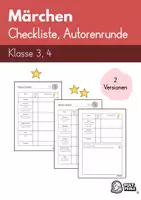 Vorschau - Arbeitsblätter - Märchen Checkliste Autorenrunde Pultperle - Deckblatt