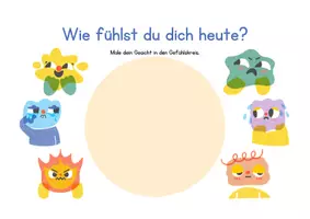 Vorschau - Stundenentwürfe - Wie fühlst du dich heute? – Gefühle Arbeitsblätter für die Grundschule,
Sozialkompetenz - Seite 1