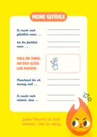 Vorschau - Anderer Materialtyp - Gefühle Tagebuch Grundschule – Mein Gefühle-Planer | Emotionen reflektieren | Sozialkompetenz - Seite 3