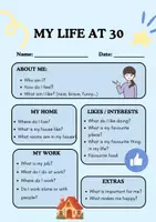 Vista previa - Juegos / Gamificación - My Life at 30 – English Writing Project - página 1