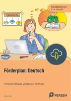 Vorschau - Arbeitsblätter - Förderplan: Deutsch - Hinweise, Beispiel & Blanko-Formular - Deckblatt