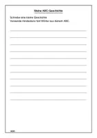 Vorschau - Arbeitsblätter - Blankovorlage: ABC und ABC-Geschichte (Klasse 3-6) - Seite 2