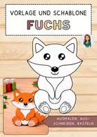 Vorschau - Mal- und Bastelvorlagen - Fuchs - Schablone zum Ausschneiden und Basteln im Herbst - Deckblatt