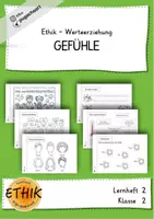 Vorschau - Arbeitsblätter - Ethik - GEFÜHLE Klasse 2 - LH2 Werterziehung - Deckblatt