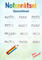 Vorschau - Arbeitsblätter - Notenrätsel_Bassschlüssel_Quiz_Test - Deckblatt