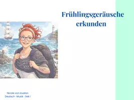Vorschau - Stundenentwürfe - Frühlingsgeräusche erkunden und erfahren - Deckblatt