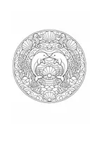 Vorschau - Mal- und Bastelvorlagen - 12 Unterwasser Mandalas – Ausmalbilder Grundschule (Klasse 1–4) | Kostenloses Set für Entspannung & Konzentration - Seite 1