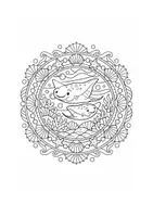 Vorschau - Mal- und Bastelvorlagen - 12 Unterwasser Mandalas – Ausmalbilder Grundschule (Klasse 1–4) | Kostenloses Set für Entspannung & Konzentration - Seite 3
