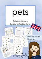 Vorschau - Arbeitsblätter - pets - Materialpaket - Seite 1
