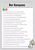 Vorschau - Arbeitsblätter - Der Kompass - Lesetext (differenziert) mit Fragen - Seite 2