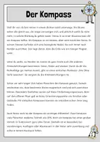 Vorschau - Arbeitsblätter - Der Kompass - Lesetext (differenziert) mit Fragen - Seite 3